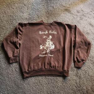 John Galt rough riders brown erica sweatshirt